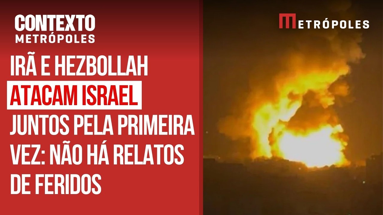 Irã e Hezbollah atacam Israel simultaneamente pela 1ª vez na guerra