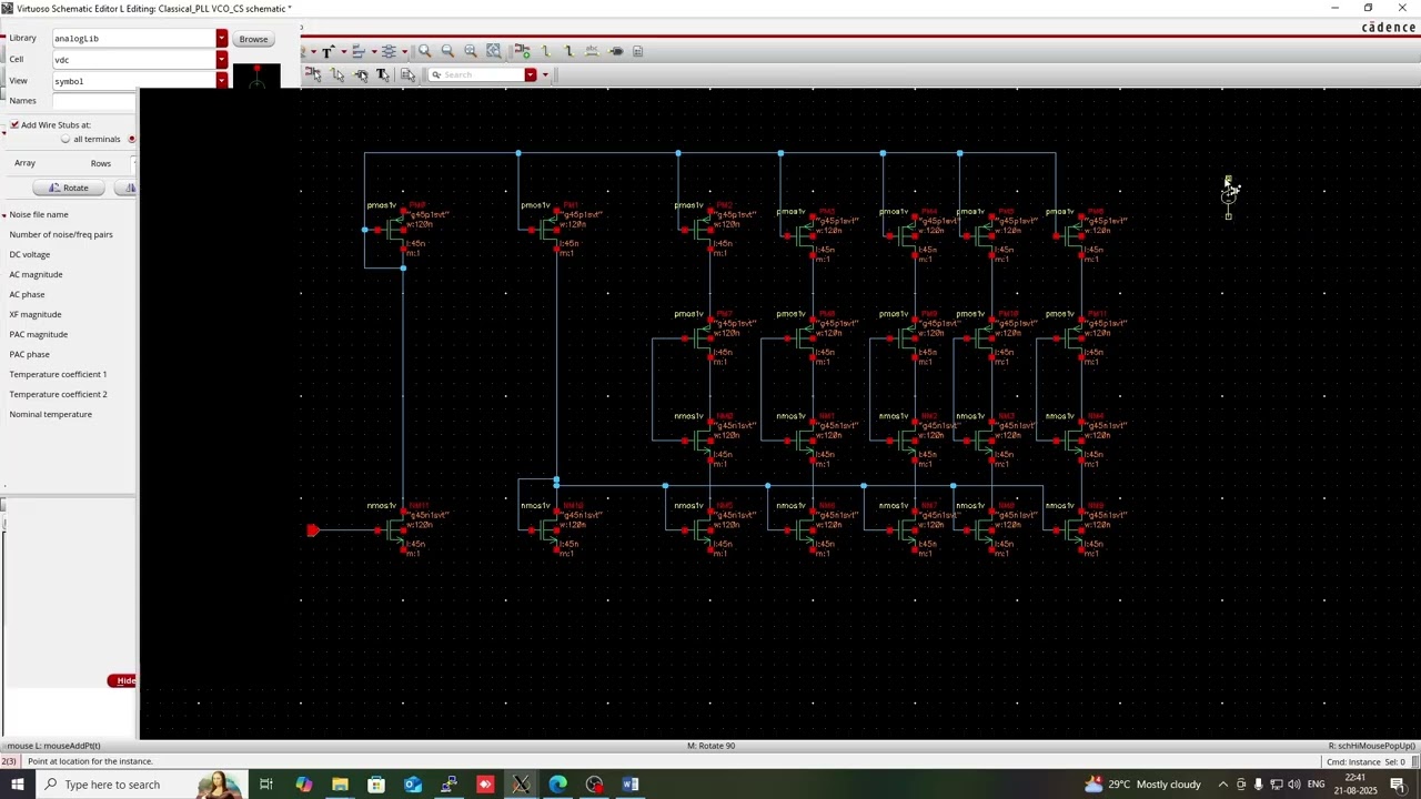 “PLL Design on Cadence Virtuoso | Lecture 3: Current Starved VCO Design, Simulation & KVCO Analysis”