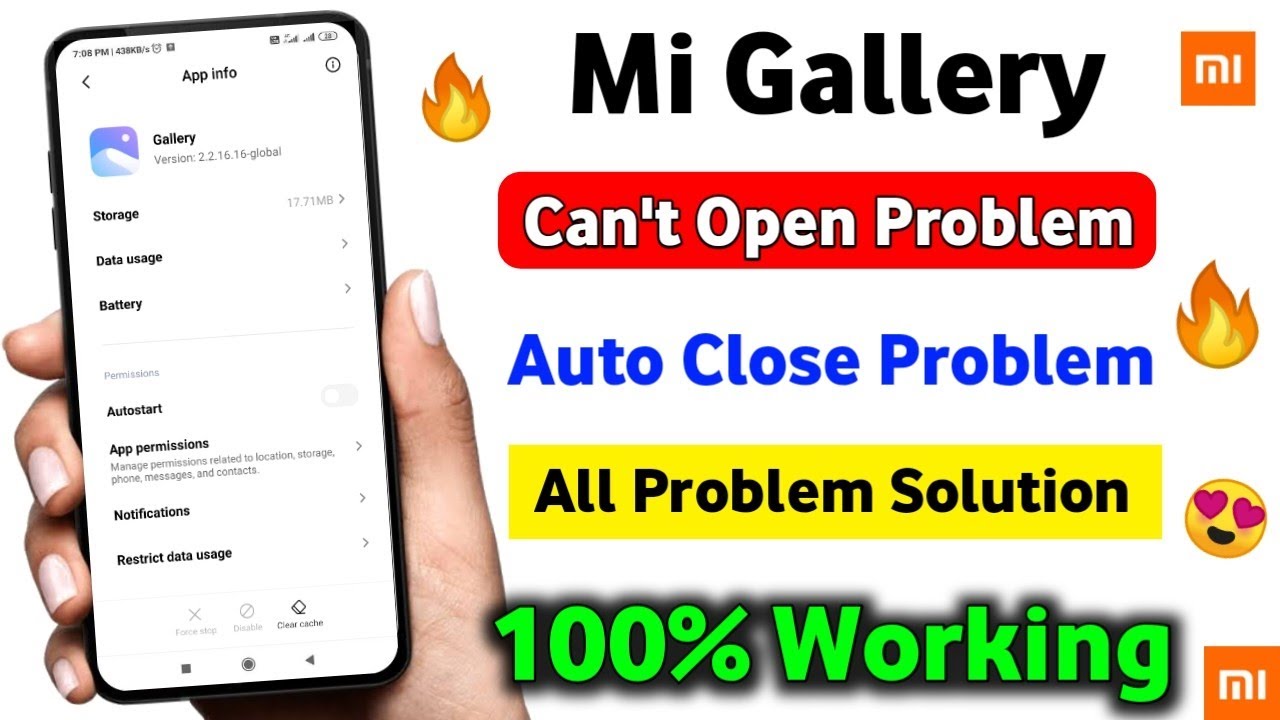 Miui 12 Gallery App Can't Open Problem solution | Mi Gallery Problem solution 100% Working 🔥