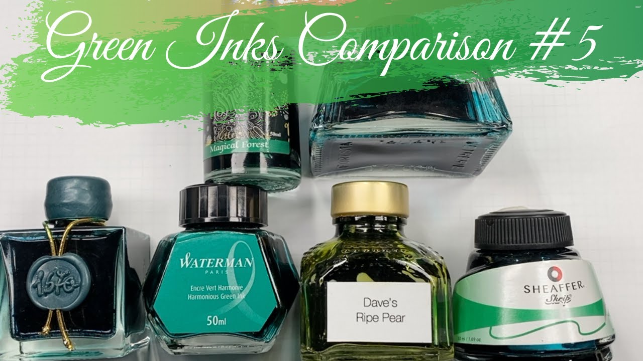 Green Inks Comparison #5