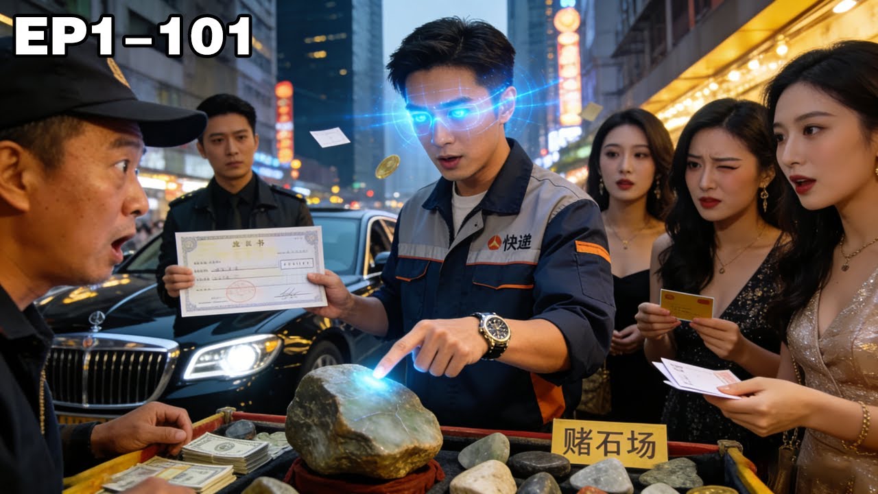 送快遞小夥意外獲得透視眼，成為賭石市場常勝將軍，靠賭石成為千億富翁，美女搶著往他身上撲！【我有透视眼】#220089