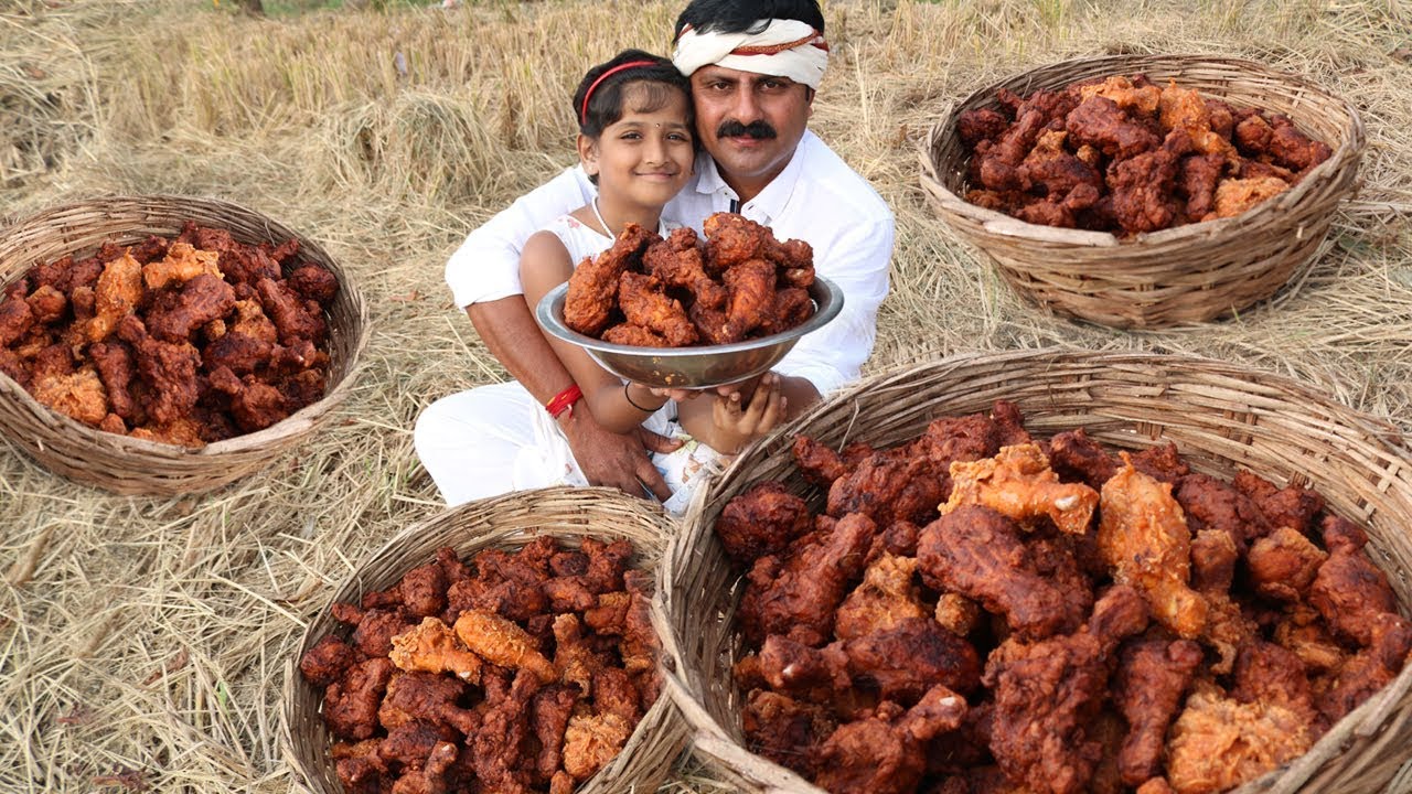 KFC Style Fried Chicken  / 200 Legs / Crispy Fried Chicken Cooking for  kids  | Amazing Food Zone