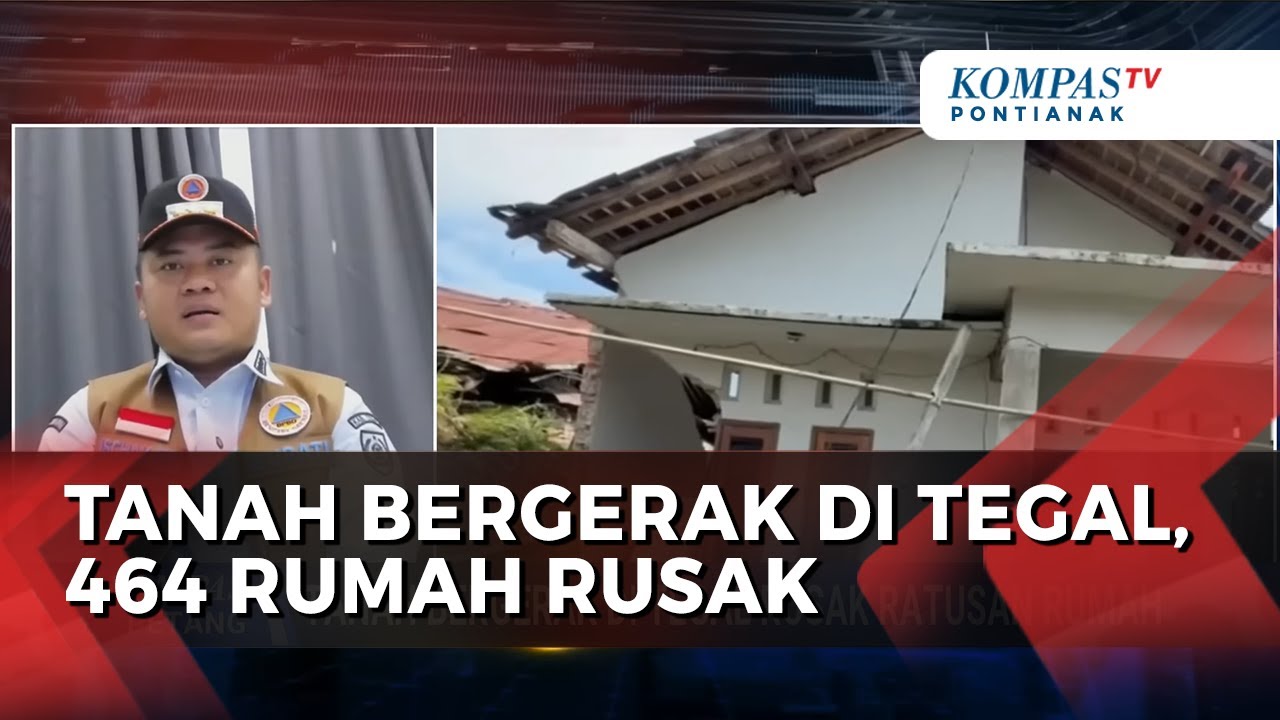 Tanah Bergerak Di Tegal, Sebanyak 464 Rumah Warga Rusak