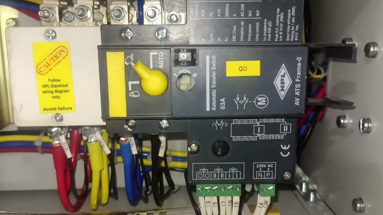 HPL ats AUTO TRANSFER SWITCH working & Wiring #dronveer #ats #wiring #hpl #pdb #ldb  #mldb