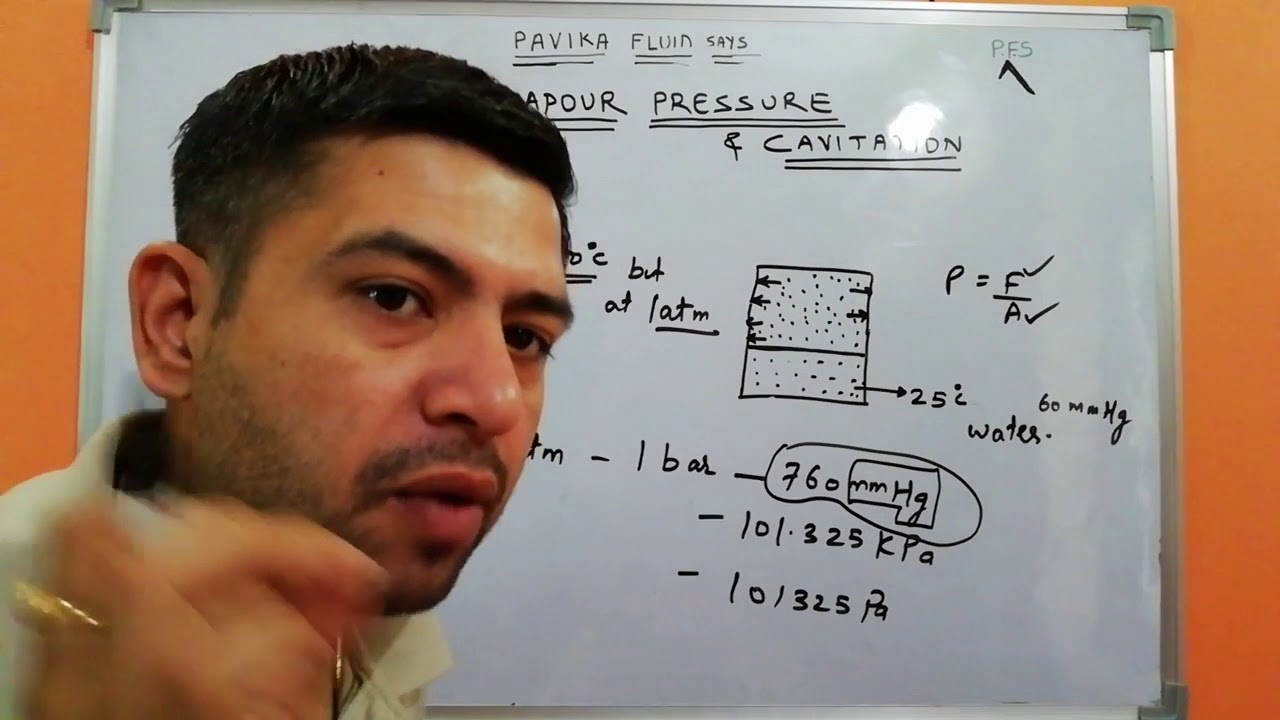 Vapour pressure and cavitation