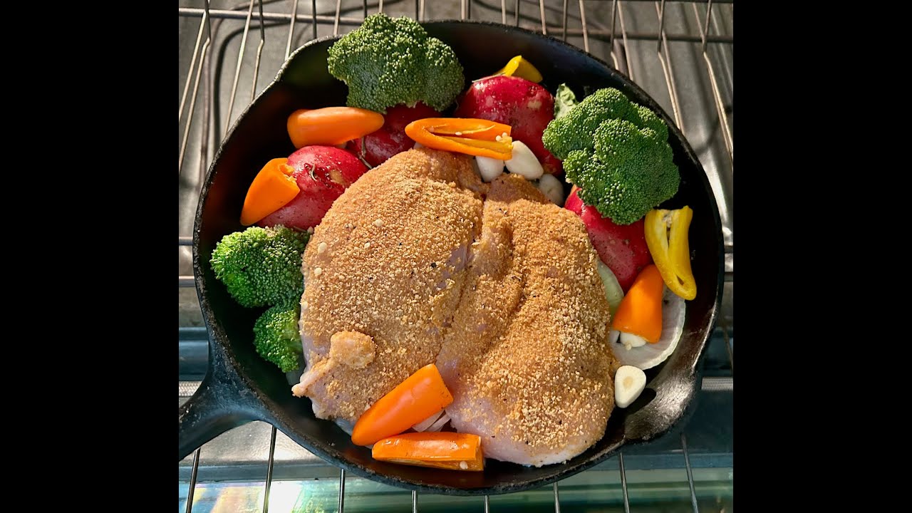 One Pan Chicken Meal - Cast Iron Cooking - Bonita's Kitchen