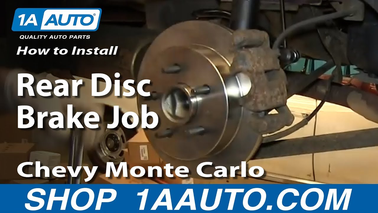 How To Replace Rear Brakes 00-05 Chevy Monte Carlo