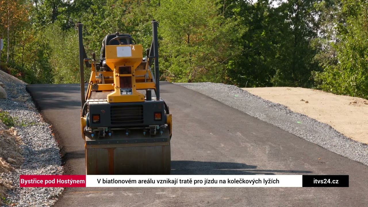 V biatlonovém areálu v Bystřici pod Hostýnem vznikají tratě pro jízdu na kolečkových lyžích