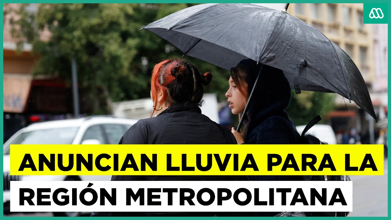Lluvia en Santiago: Anuncian precipitaciones para la zona centro-sur del país