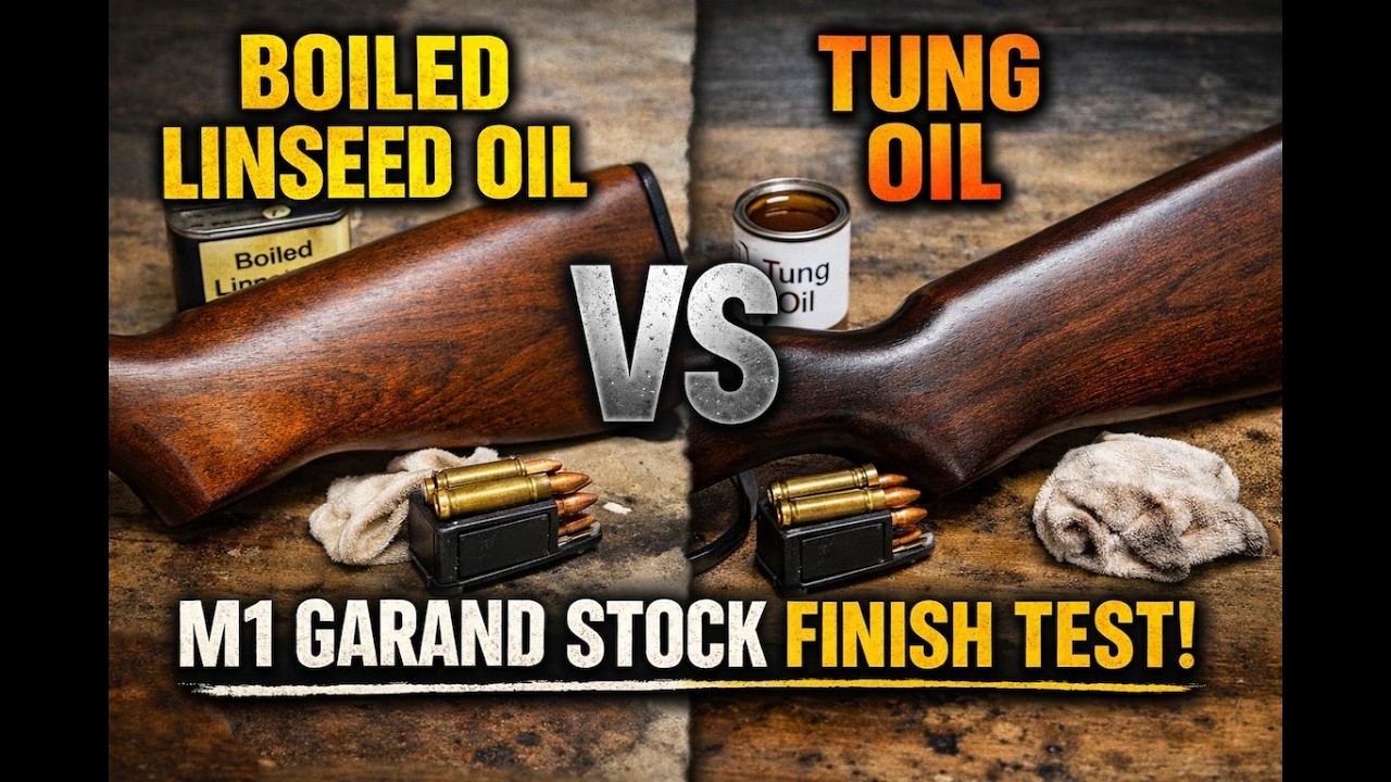 Boiled Linseed Oil vs Tung Oil on M1 Garand Stocks | Finish Process & Final Results
