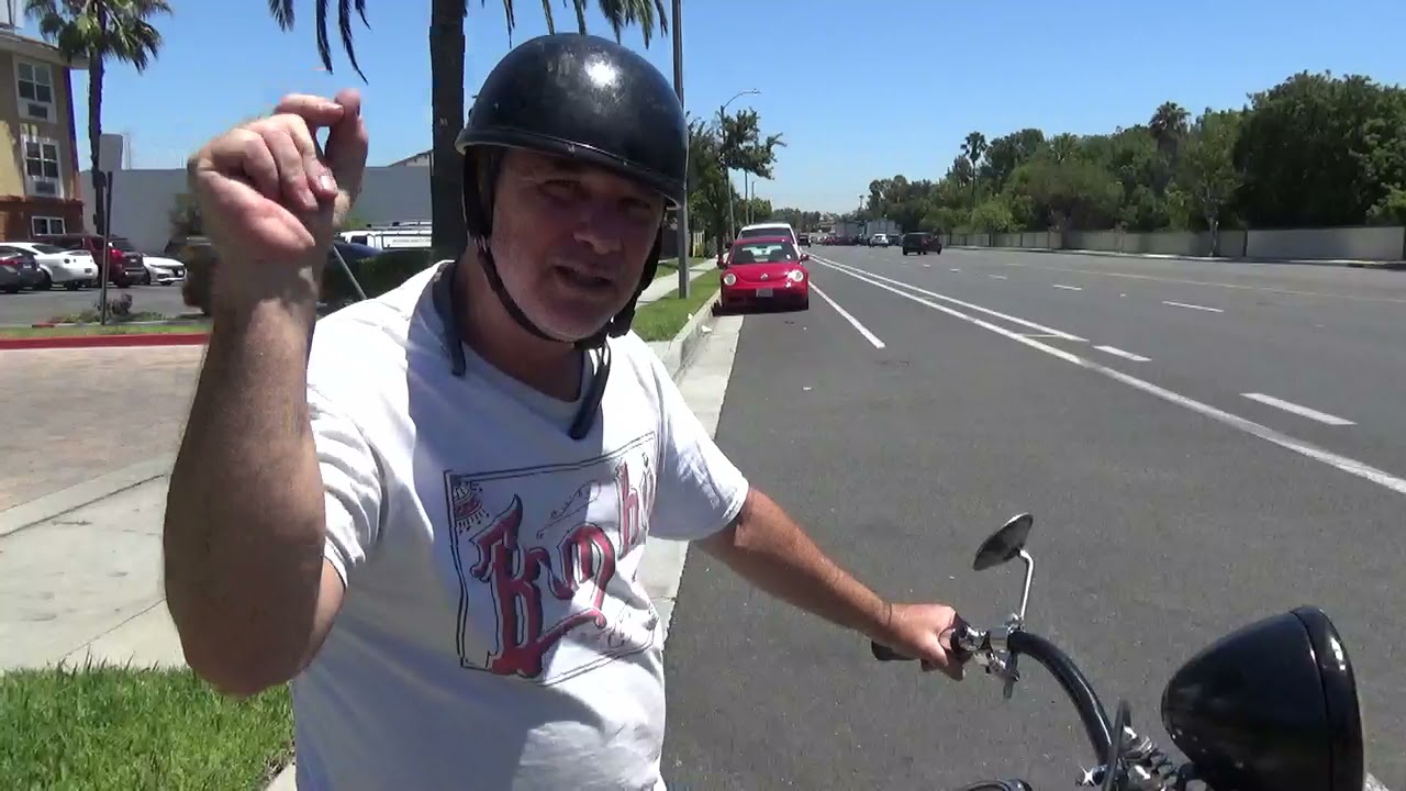 Hunting Harleys, Todd starts and rides the restored 1947 Knuckle