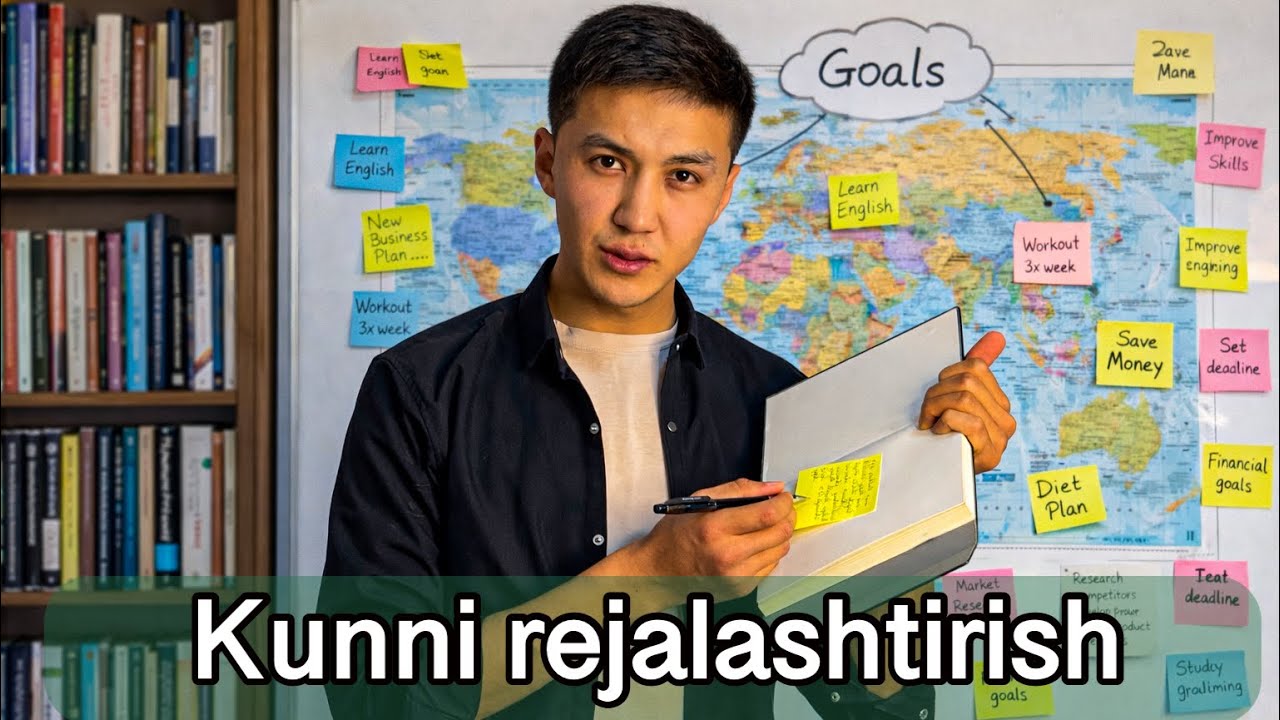 Kunni rejalashtirish orqali dangasalik va erinchoqlikdan butunlay qutiling.