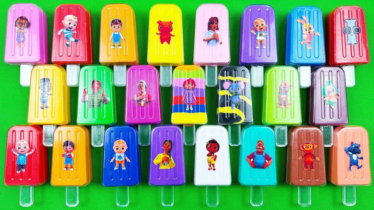 Cocomelon Slime 🐉 Finding Pinkfong with The Ice Cream Coloring! Satisfying ASMR Videos