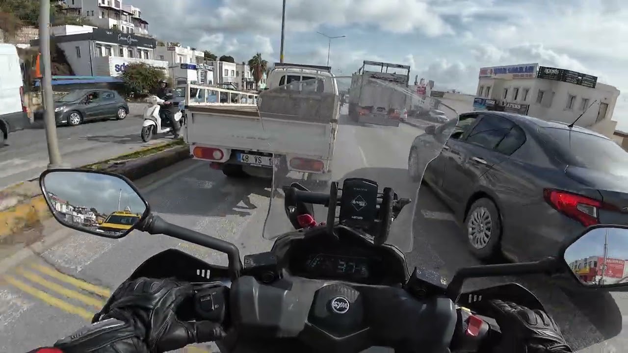 Bodrum kış yolları - 2    23.01.2026 #sym #joyride #scooter #motorsiklet #bodrum