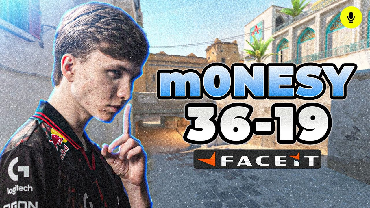 CS2 POV | m0NESY FACEIT Ranked (Dust2) Solo Q - Voice Comms 36-19