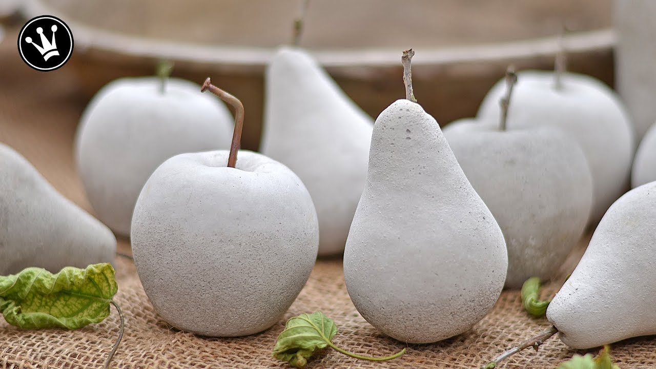 DIY - Herbstdeko selbermachen | Früchte aus Beton | Gießform aus Silikon herstellen | How to