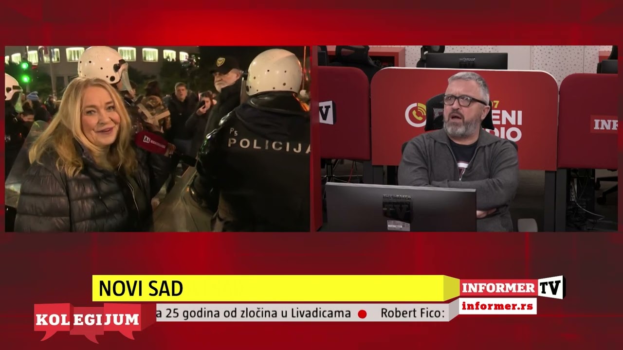 INFORMER UŽIVO U NOVOM SADU - Branka Lazić sa skupa blokadera