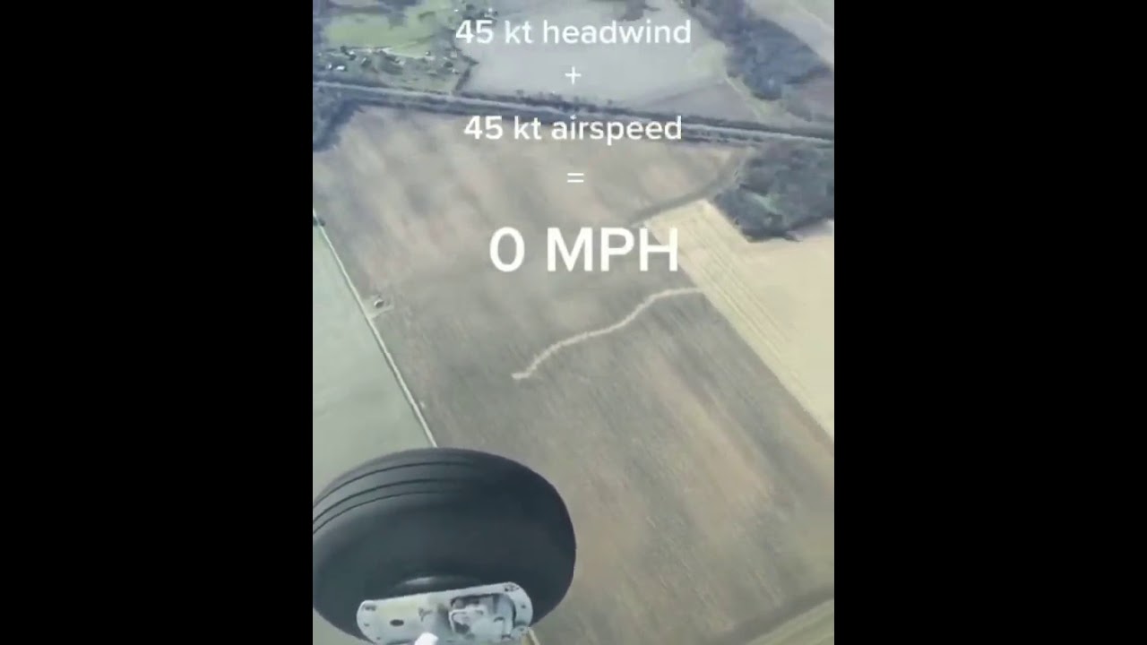When Headwind is Equal To Airspeed... (satisfying!)