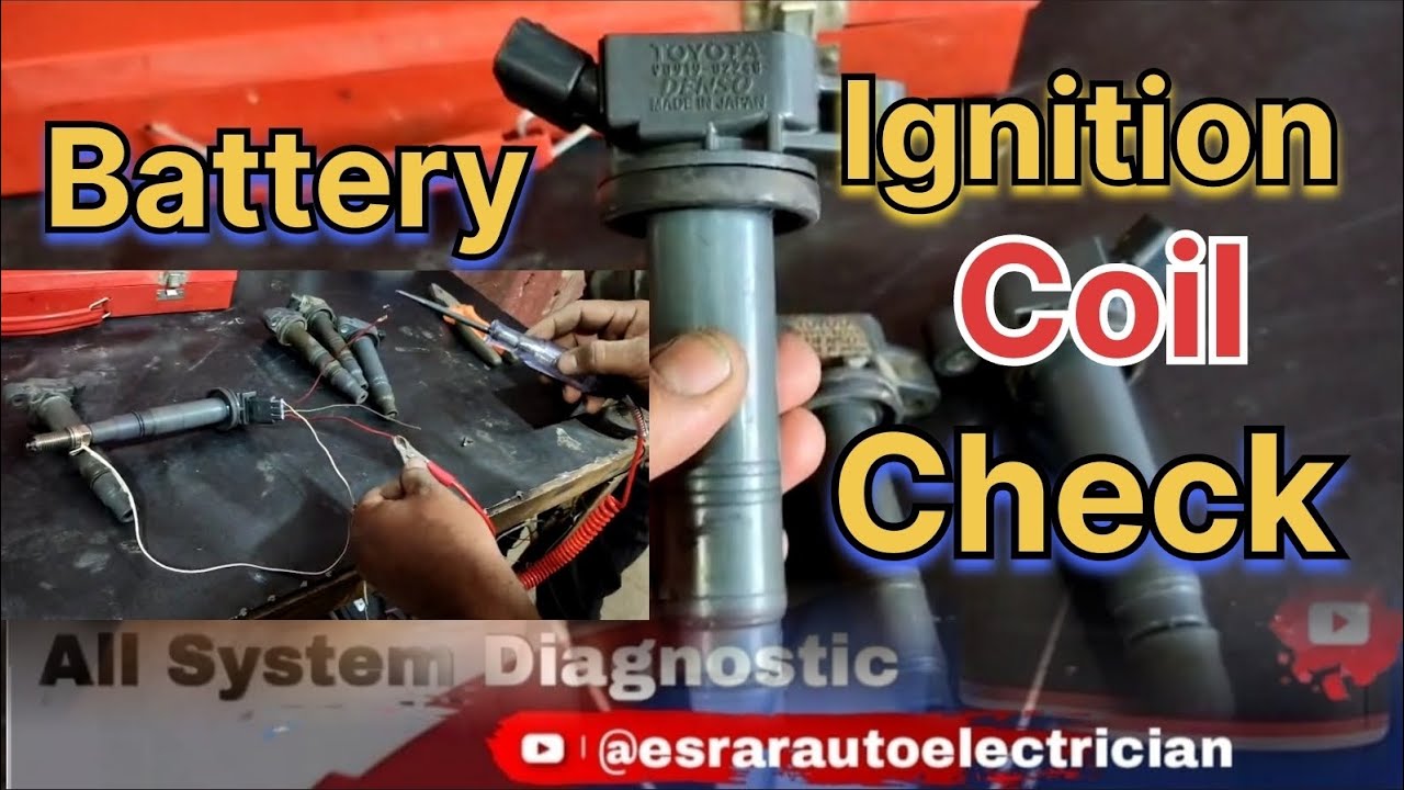 How To Check Ignition Coil A2z 4 pin coil Without car #toyota #ignition Esrar auto electrician 