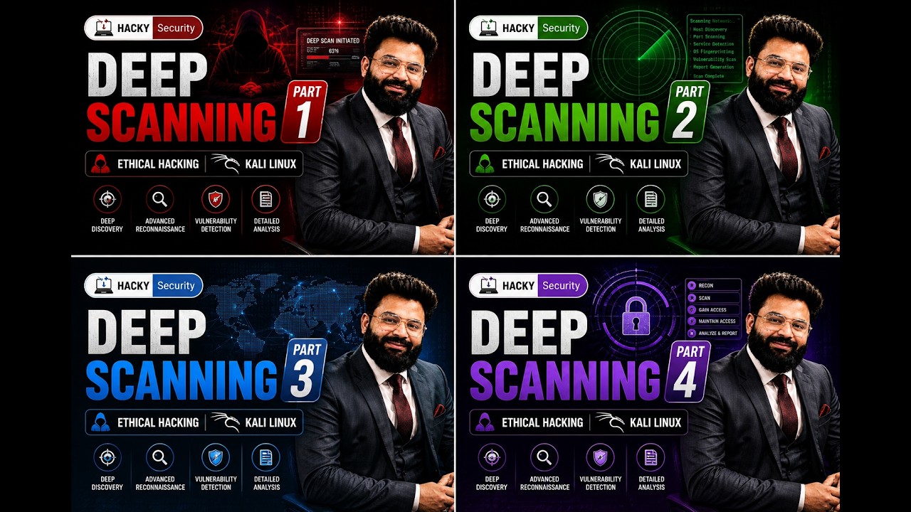 Deep Scanning Part   3  | hackysec | Ethical Hacking | kali linux