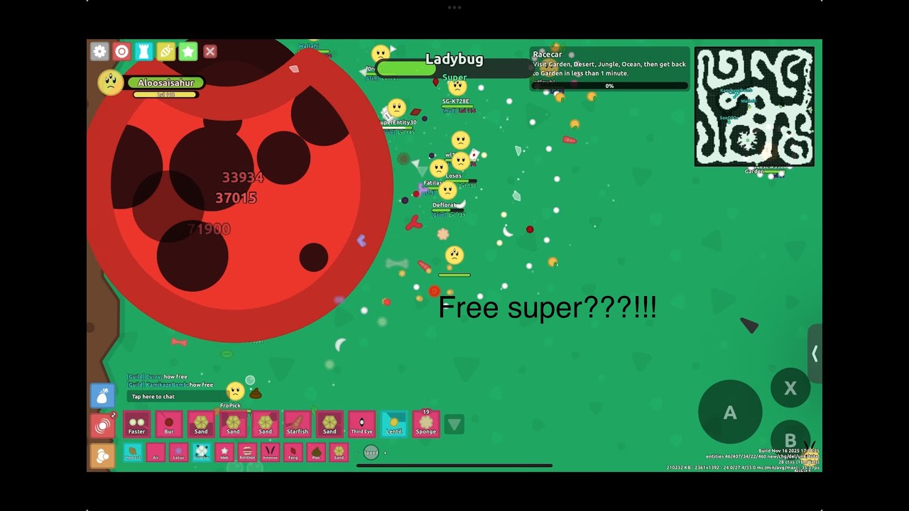 Free super.io??! (Florr.io shunting)