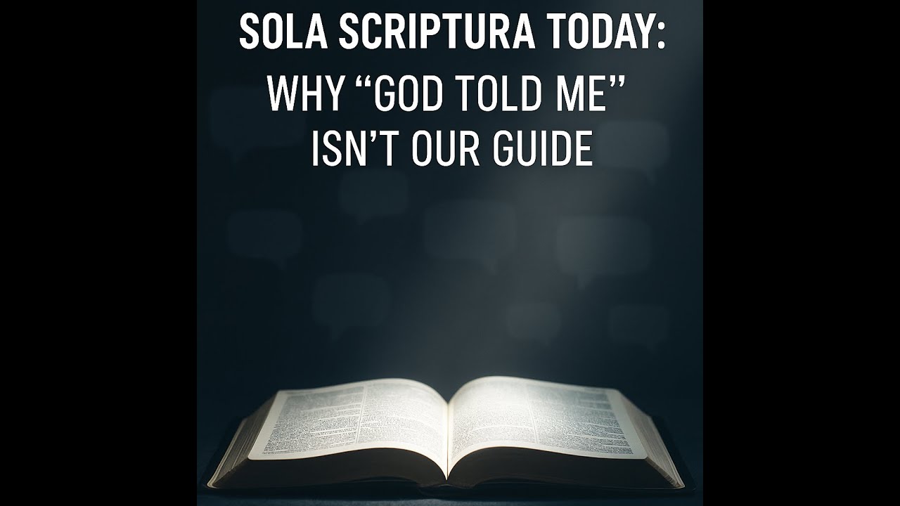 Sola Scriptura Today: Why &ldquo;God Told Me&rdquo; Isn&rsquo;t Our Guide