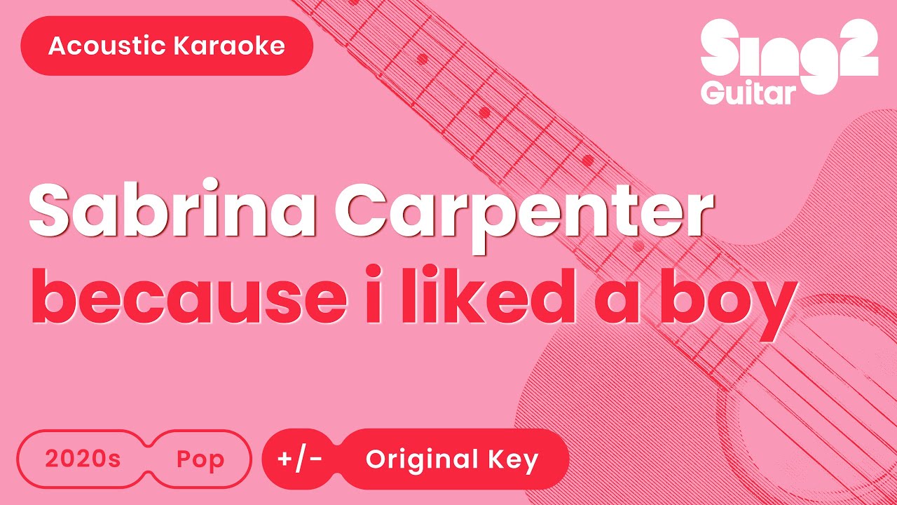 Sabrina Carpenter - because i liked a boy (Acoustic Karaoke)