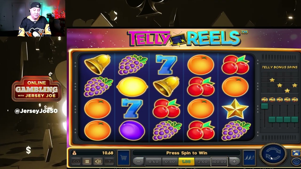 Telly Reels slot LIVE [Online Gambling with Jersey Joe # 388]