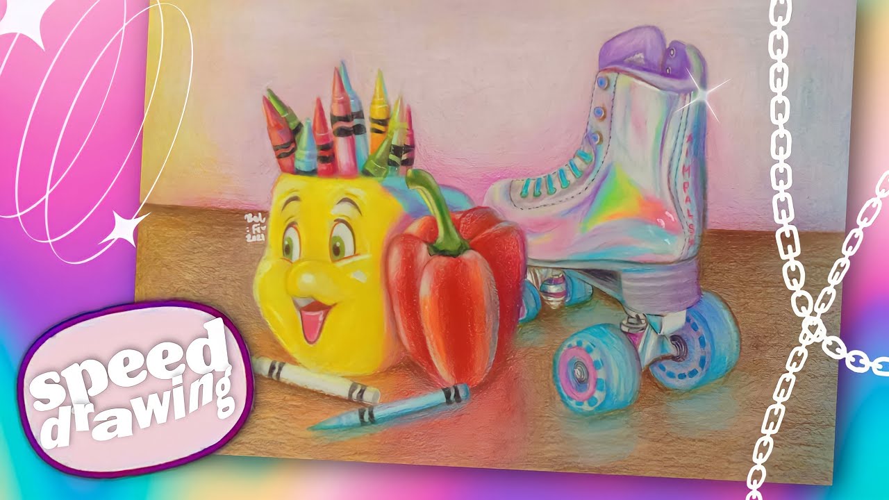 ༊* my thingamabobs ˖⋆💎🗝️ color pencils speed-drawing! // indonesia
