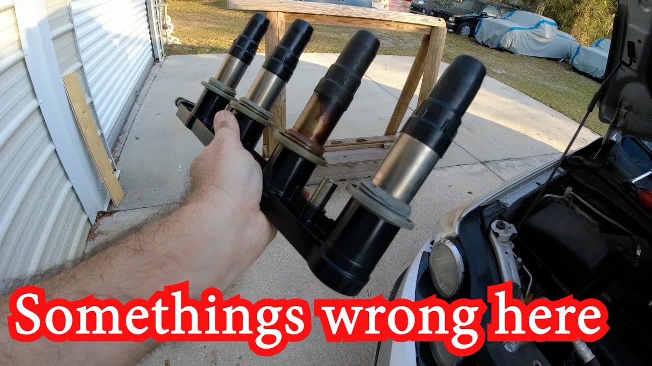 Replacing the Coils on a 2014 Chevy sonic, Ecotec 1.8L Oil in the cylinders