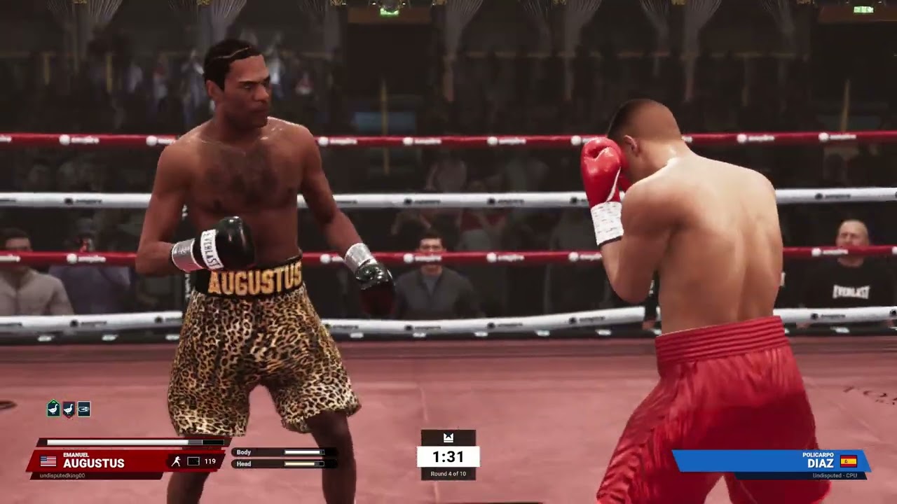 Emanuel Augustus vs Policarpo Diaz - Undisputed Boxing Game - Full Fight Gameplay!