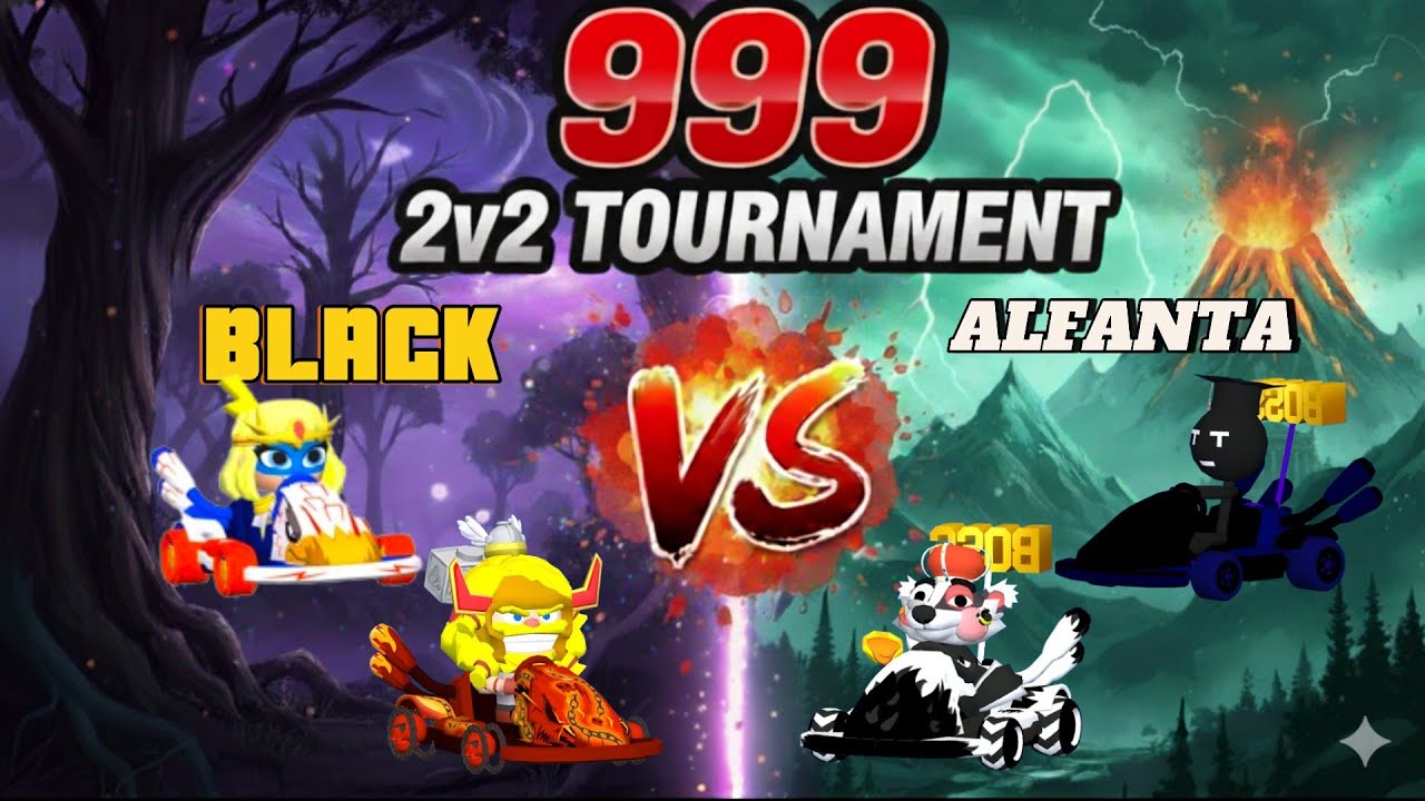 2v2 Smash Karts Bullets Tournament - Round 2/6 - BLACK vs ALFANTA