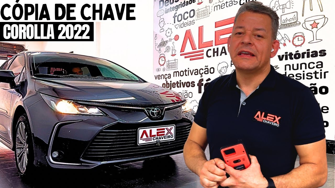 CHAVE TOYOTA COROLLA 2022 - Cópia de chave COROLLA 2022 #corolla #corollacross #autel #carros