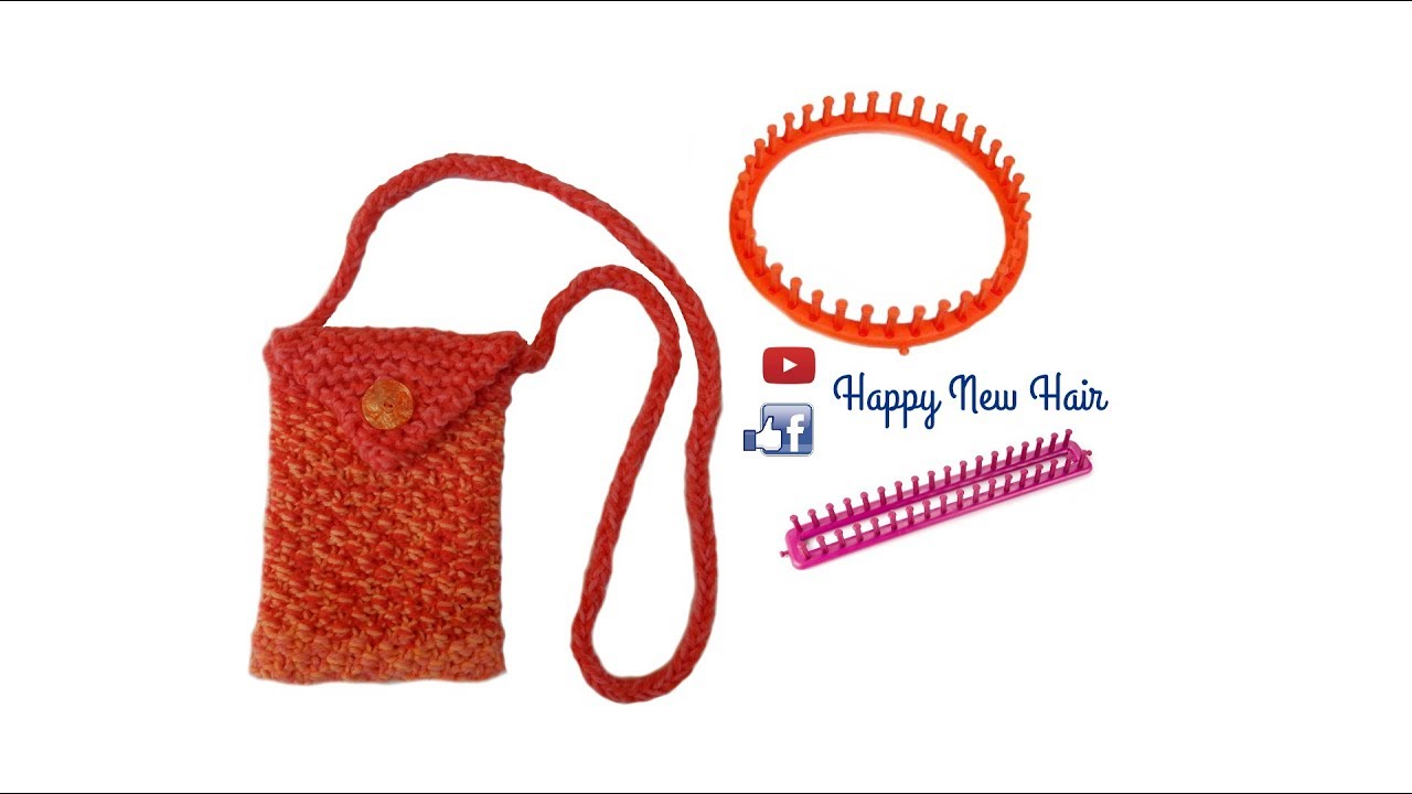 Tricotin - Petit sac pochette / Point de Blé I Loom Knitting
