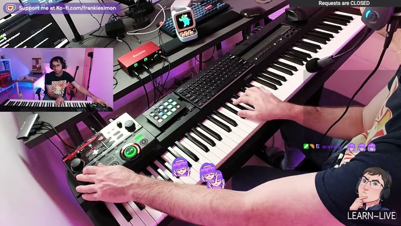 Piano looping with Boss RC-202 - 