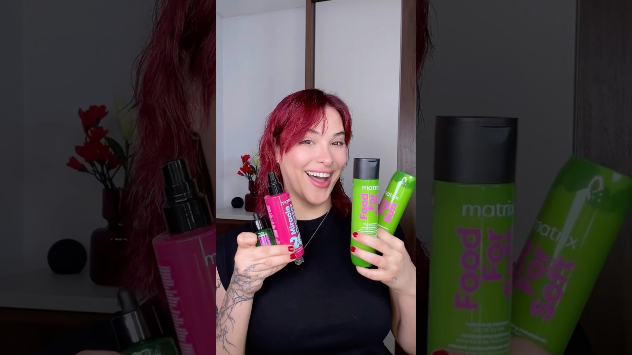 My haircare routine with Matrix 💚💚 #nonbinary #haircare