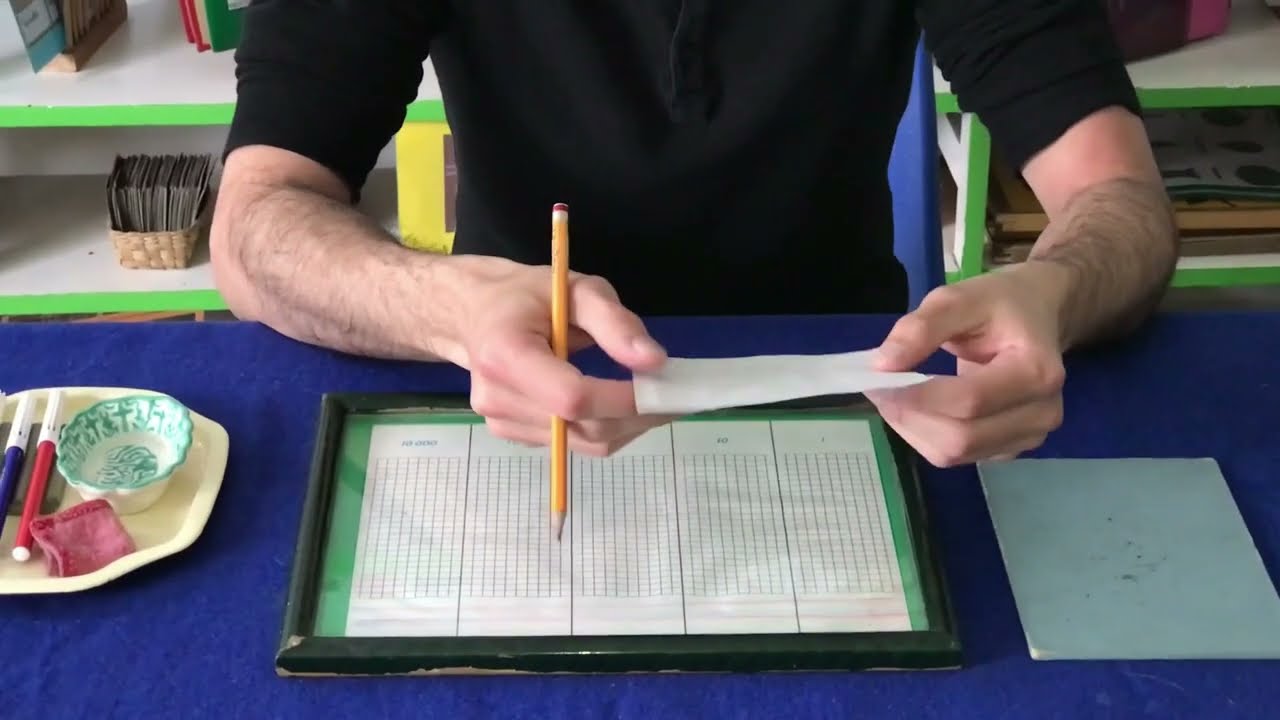 Tablero de puntos Montessori