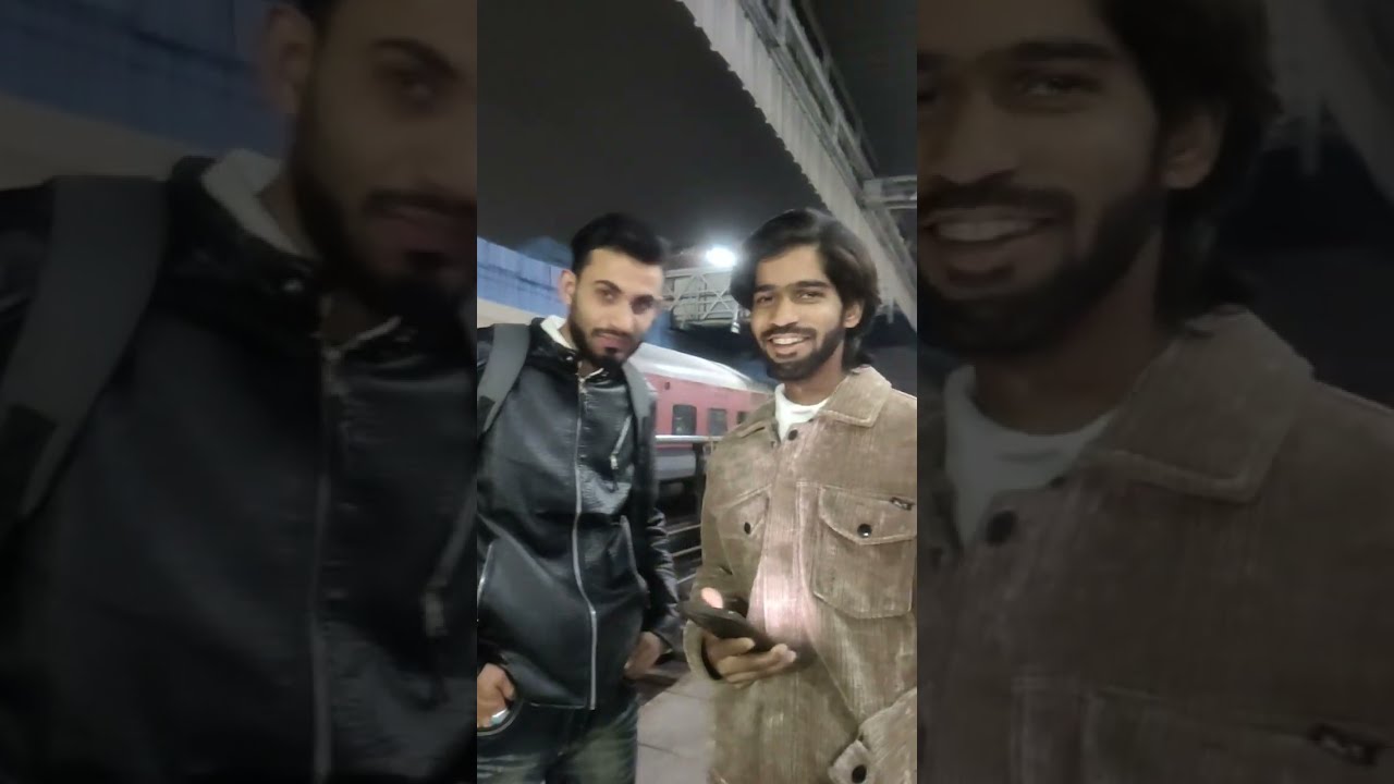 Fun 🤣with friend in railways for live 