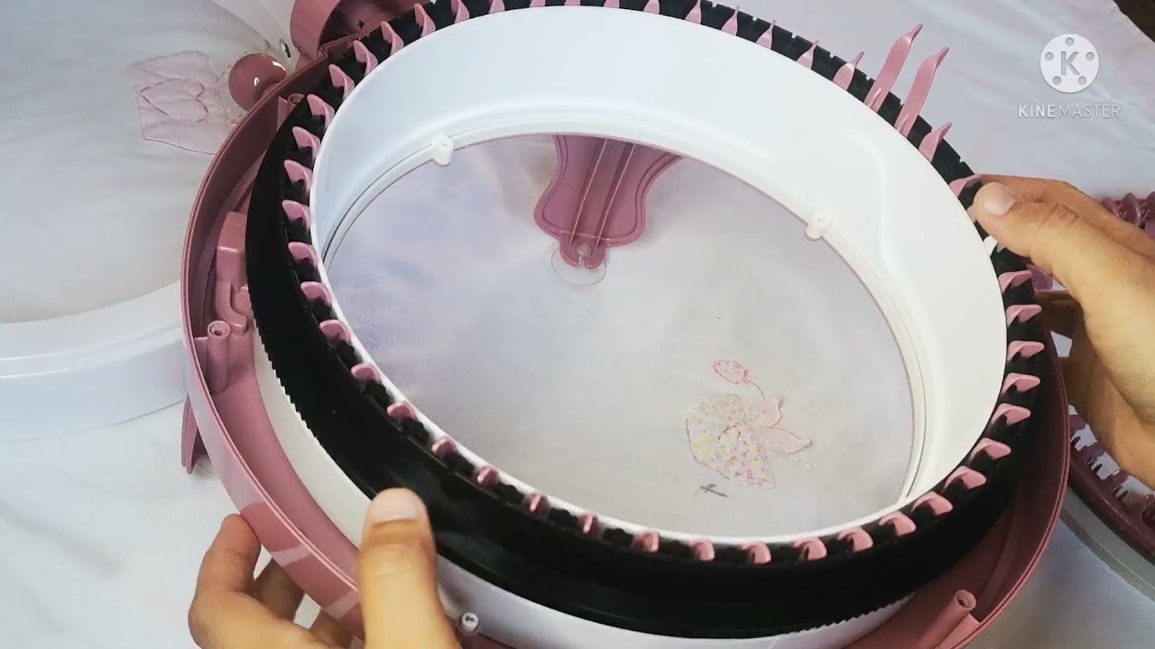 فك وتركيب ماكنيه التريكو اليدوي الكبيرة 😍😍🧣🧣