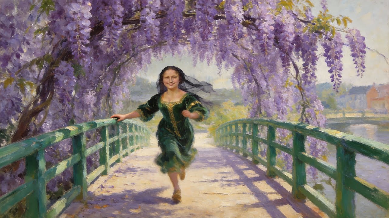 Art Reverie  | Why She Finally Smiled Mona Lisa in Monet’s Garden | 4K