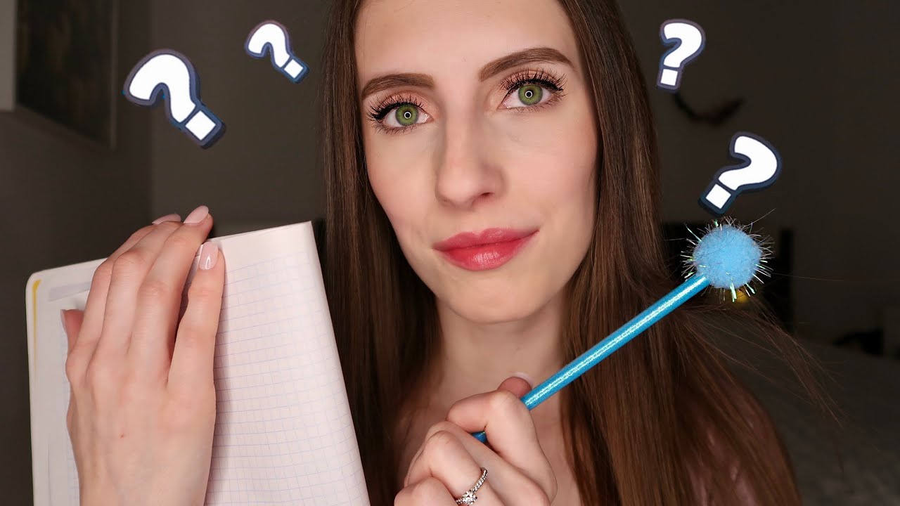 ASMR ich stelle dir Fragen für einen guten Start ins neue Jahr ✨
