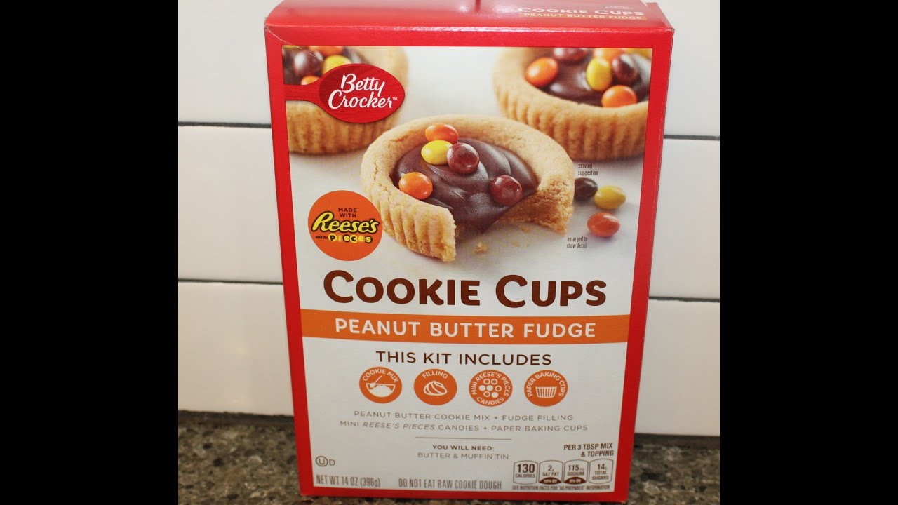 Betty Crocker Cookie Cups Peanut Butter Fudge with Reese’s Pieces Review