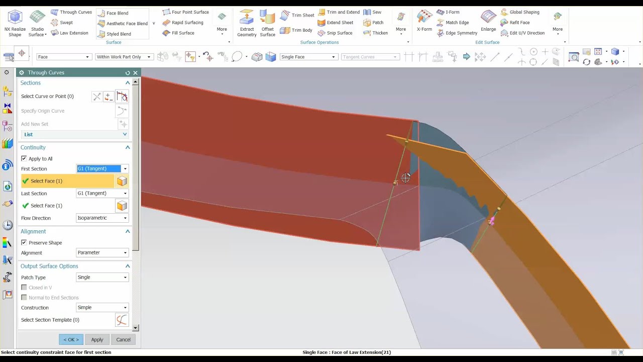 Siemens NX 10 | How to Make a First Flange and Hem