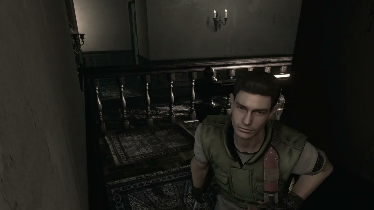 Resident Evil 1 Remake (Chris) Hard #3 - Mansion (Second Visit)