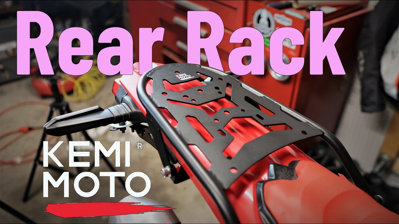 1 Difference Makes This the BEST Rear Rack! CRF450RL Kemimoto Rack Unboxing and Install