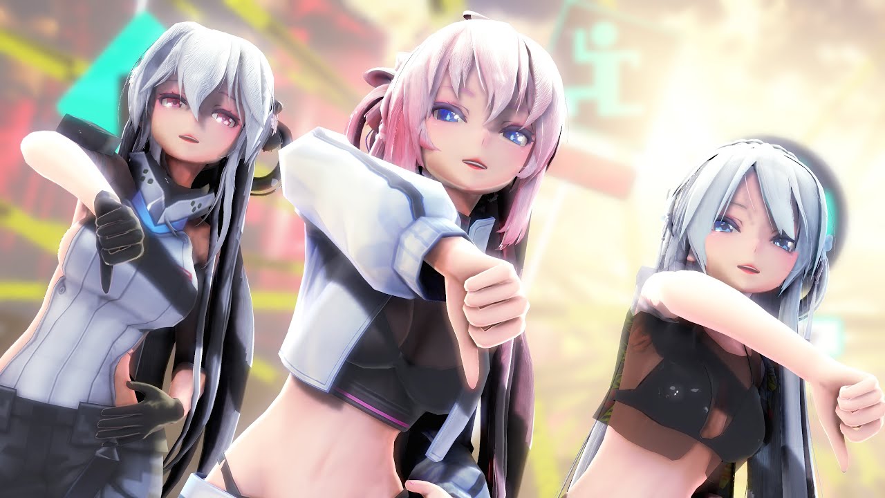 【MMD】劣等上等-BRING IT ON-【Luka×Haku×言和】