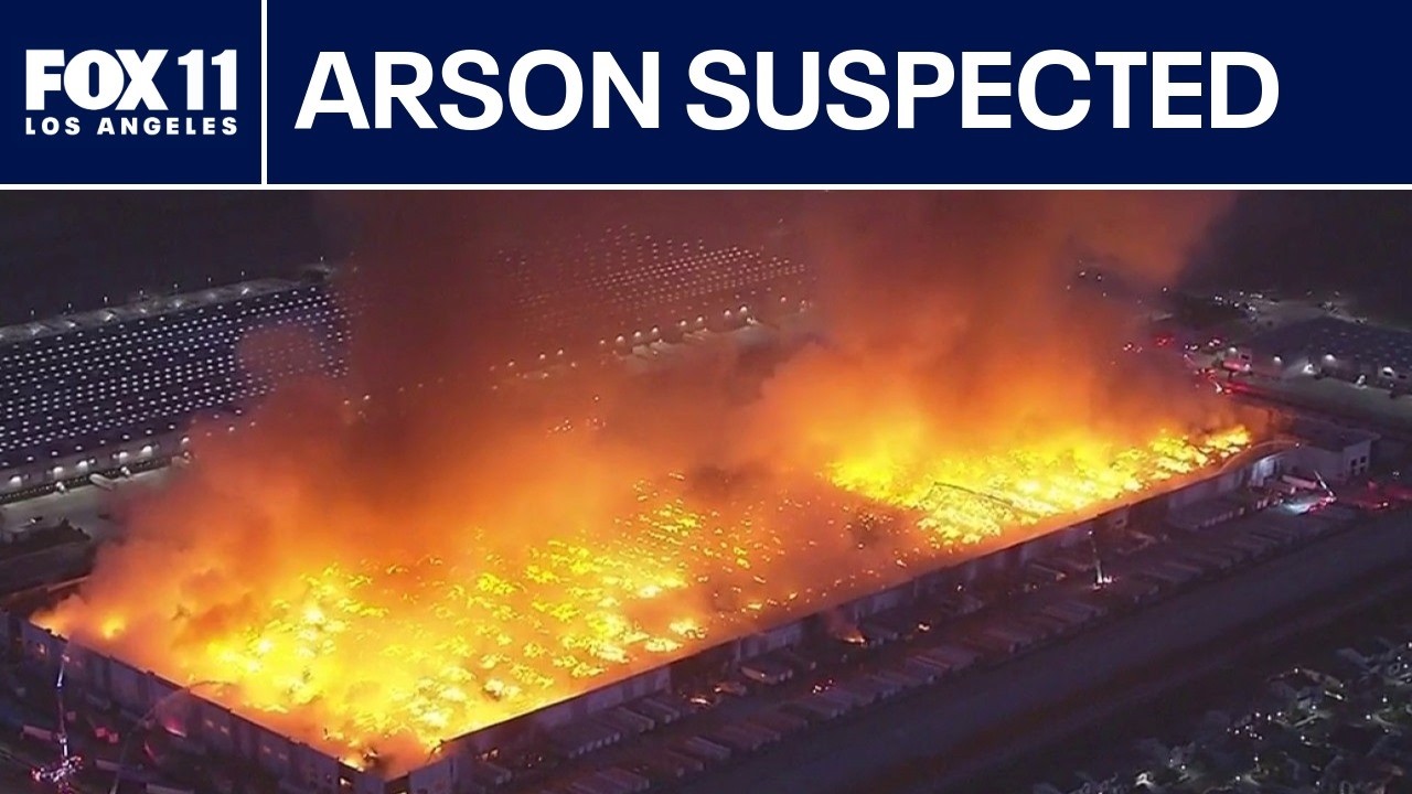 Arson suspected in massive Ontario warehouse fire