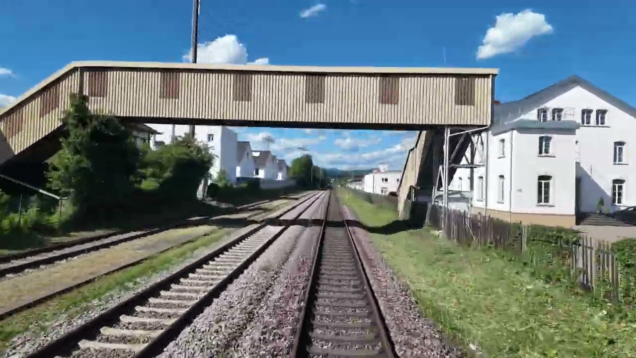 Führerstandsfahrt Hochrhein von Basel Bad nach Schaffhausen in 4K