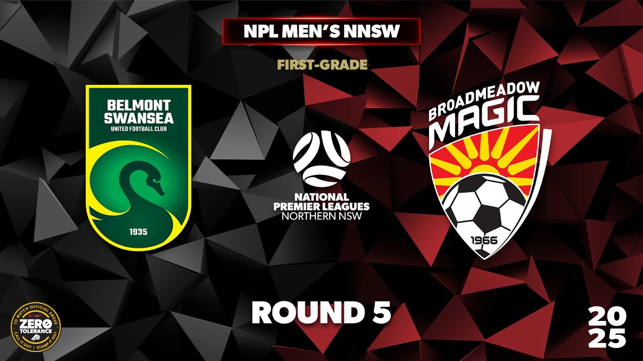 NPL Men's NNSW Round 5 First Grade - Belmont Swansea United v Broadmeadow Magic