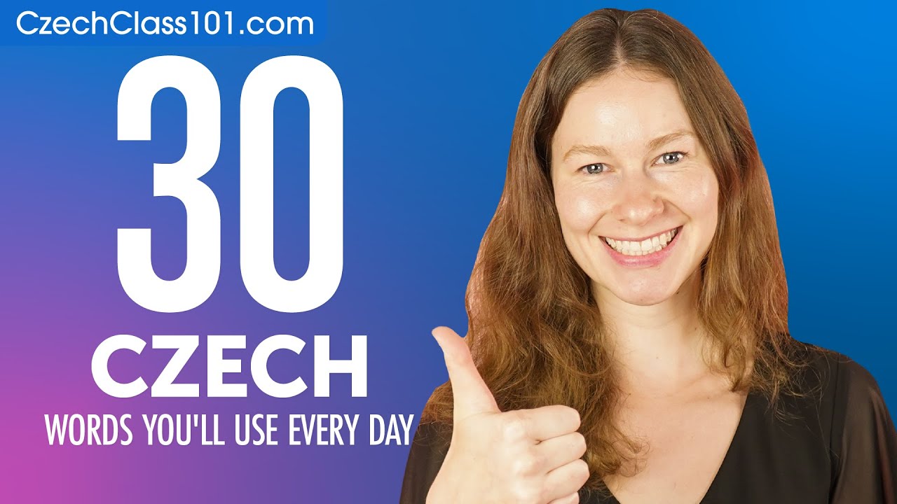 30 Czech Words You'll Use Every Day - Basic Vocabulary #43